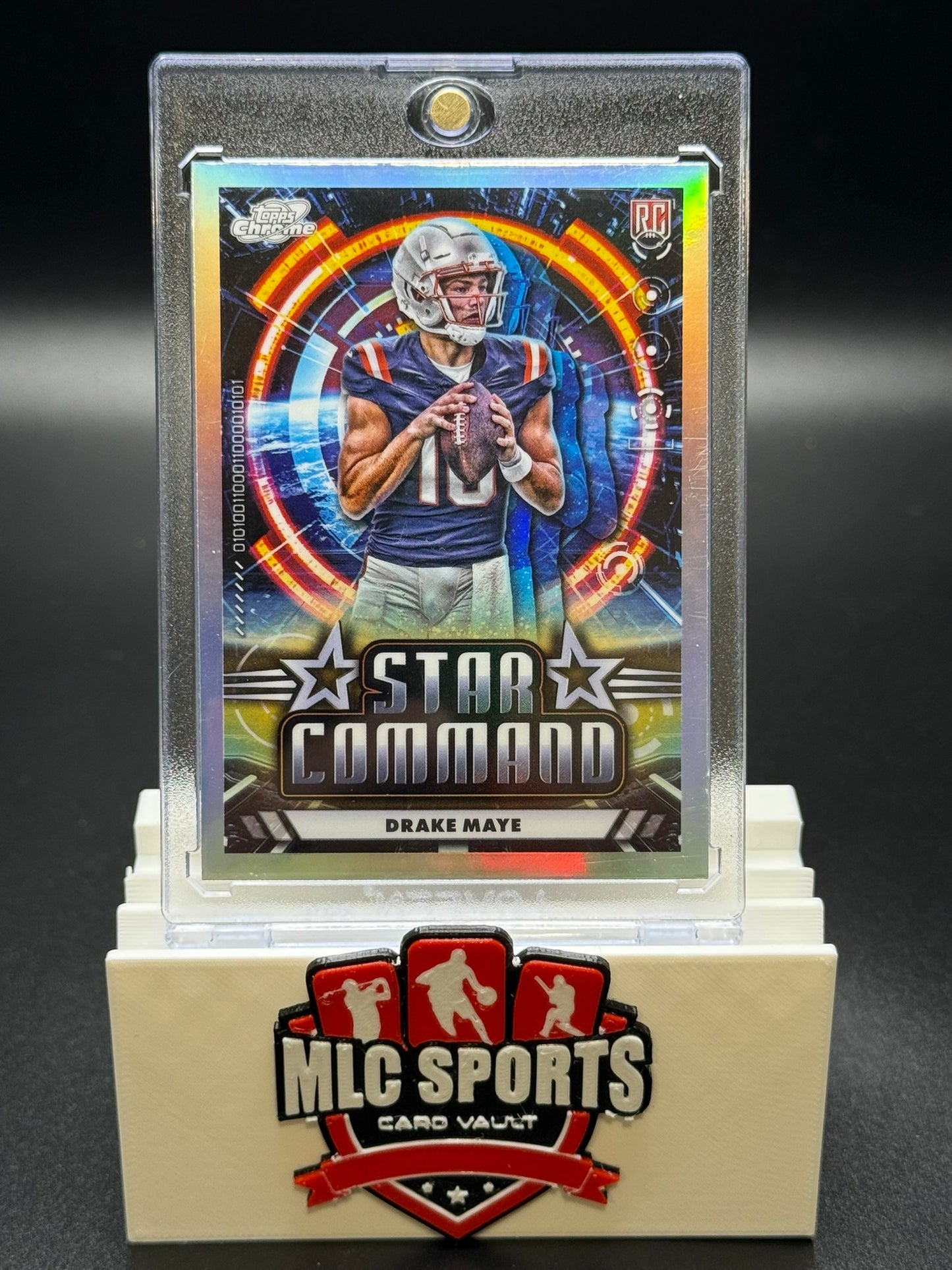 2024 Topps Chrome Cosmic Star Command #SC-17 Drake Maye Rookie Card RC