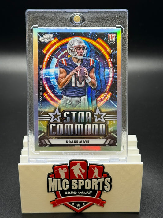 2024 Topps Chrome Cosmic Star Command #SC-17 Drake Maye Rookie Card RC