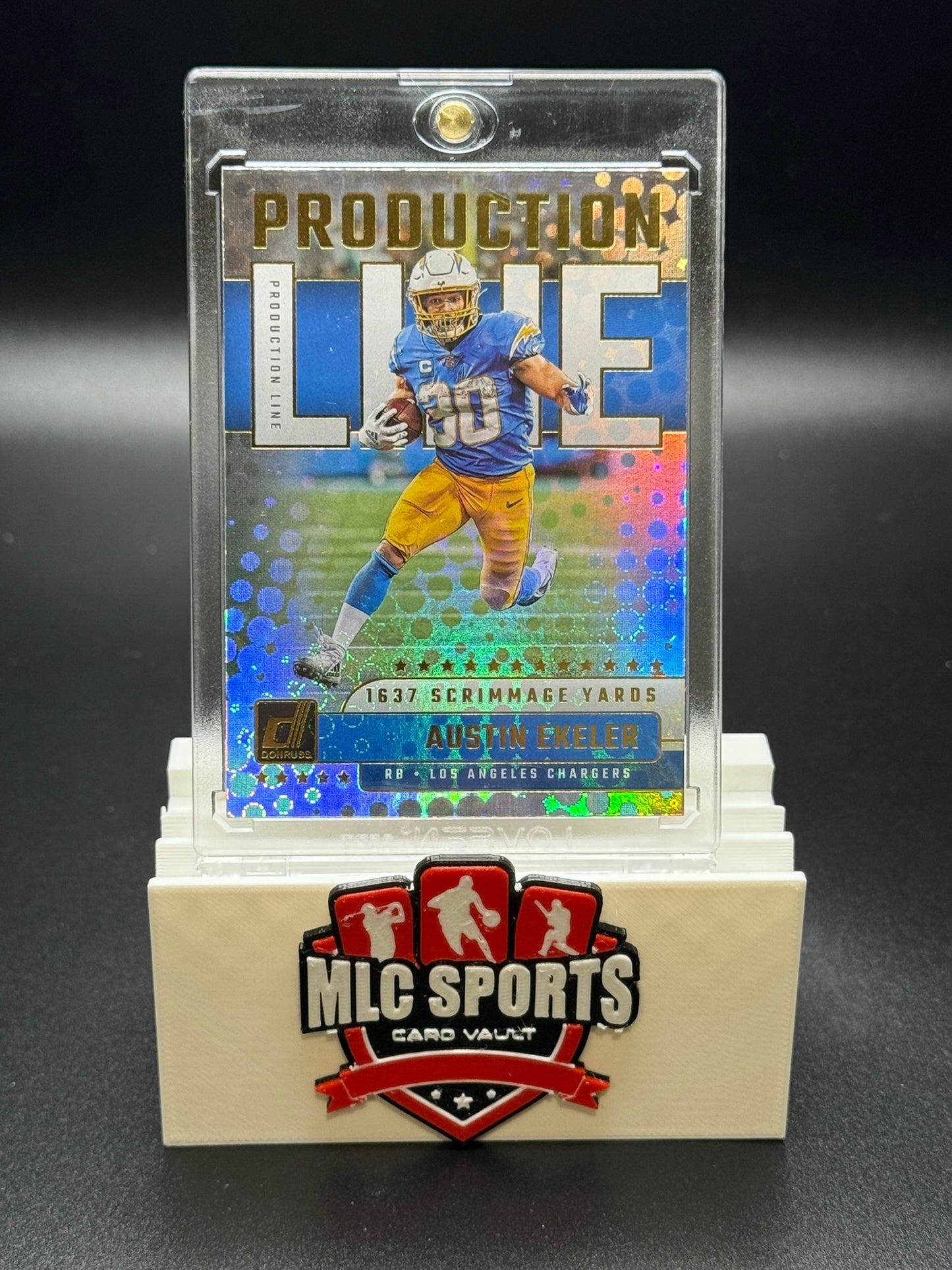 2023 Panini Donruss Production Line #PDL-15 Austin Ekeler – Los Angeles Chargers Holo Insert