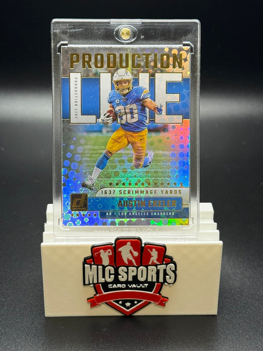 2023 Panini Donruss Production Line #PDL-15 Austin Ekeler – Los Angeles Chargers Holo Insert