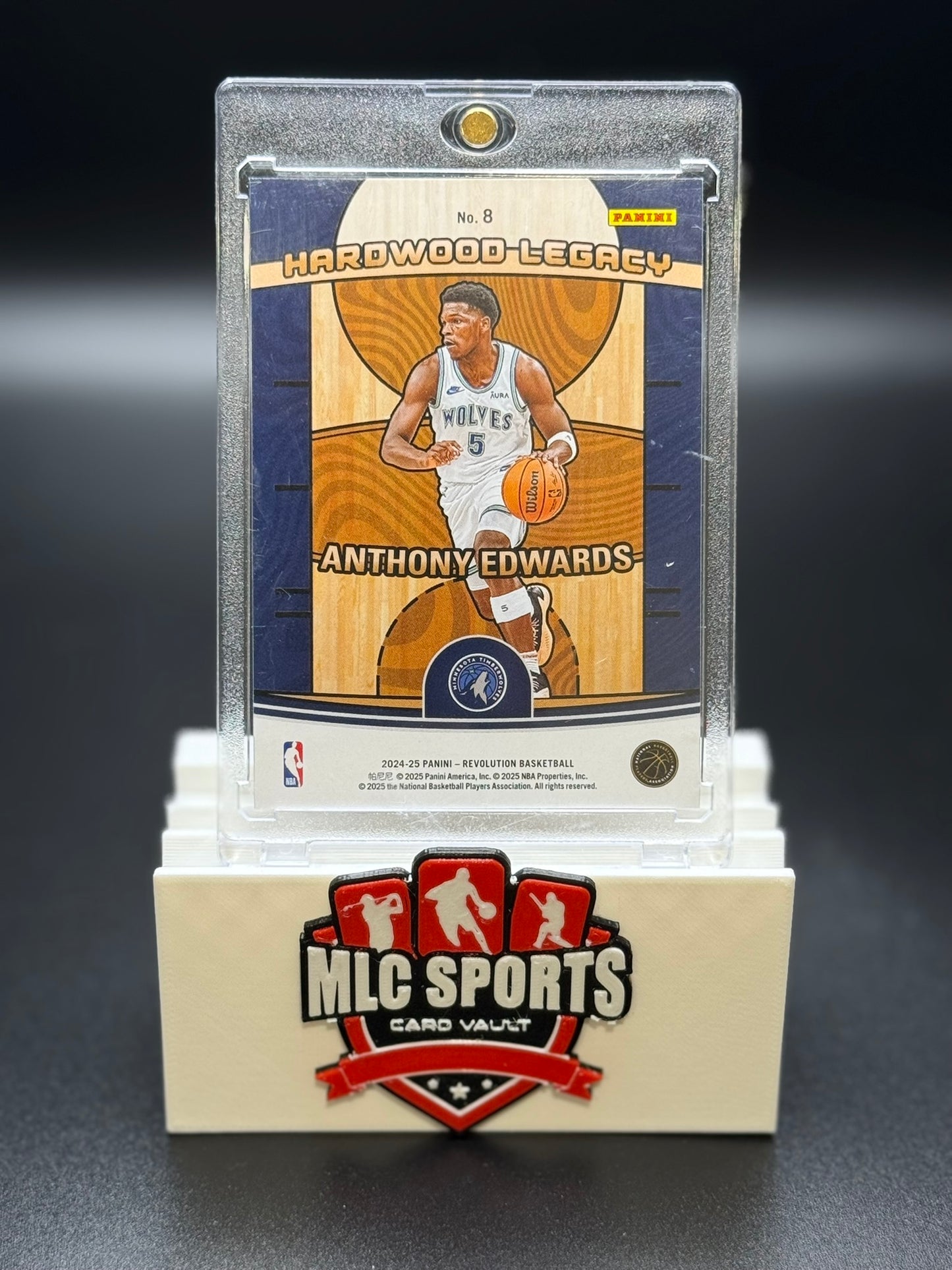 2024-25 Panini Revolution Hardwood Legacy #8 Anthony Edwards – Minnesota Timberwolves
