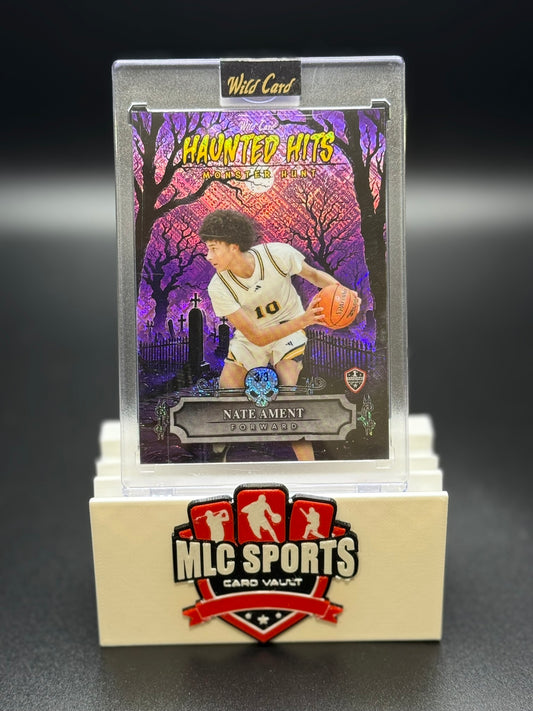 2025 Wild Card Haunted Hits Nate Ament Monster Hunt Rookie Card