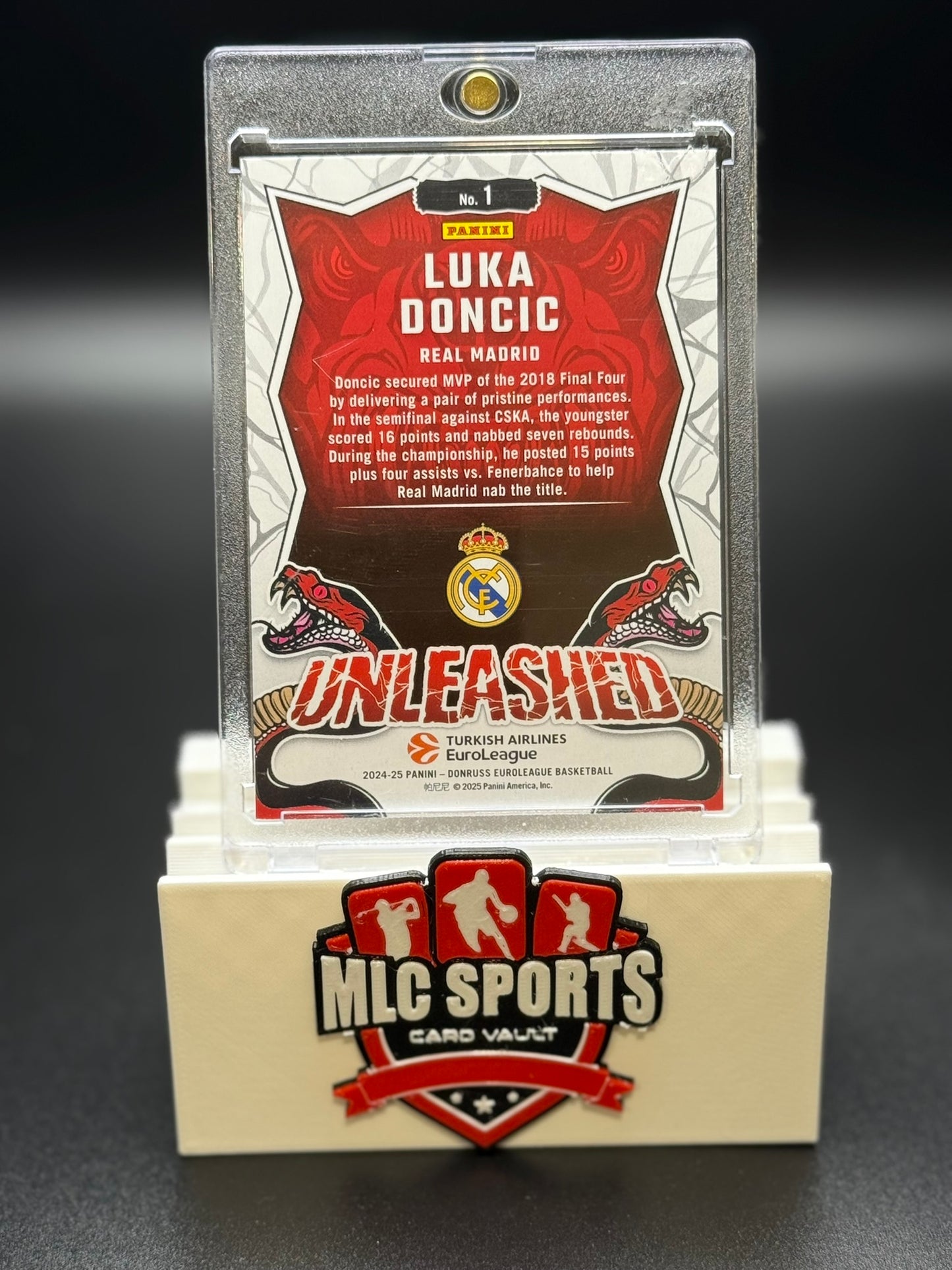 2024-25 Panini Donruss EuroLeague Luka Dončić Unleashed Card