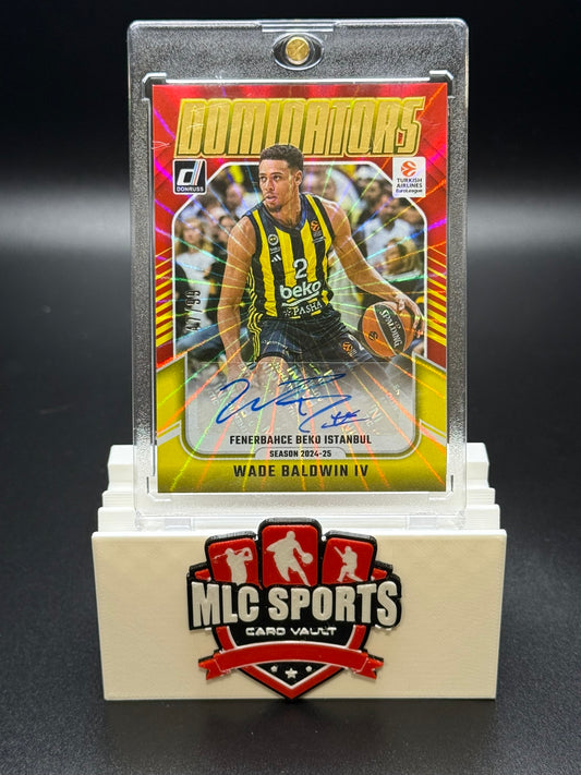 2024-25 Donruss EuroLeague Dominators Wade Baldwin IV Auto /99