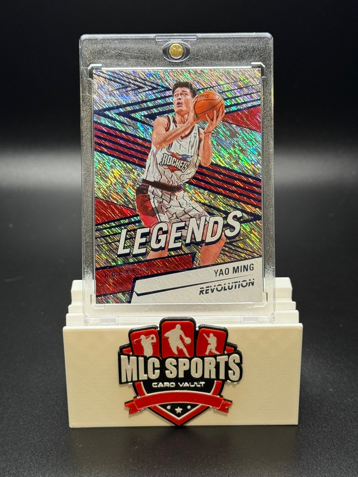 2024-25 Panini Revolution Legends Yao Ming Storm Parallel Rockets