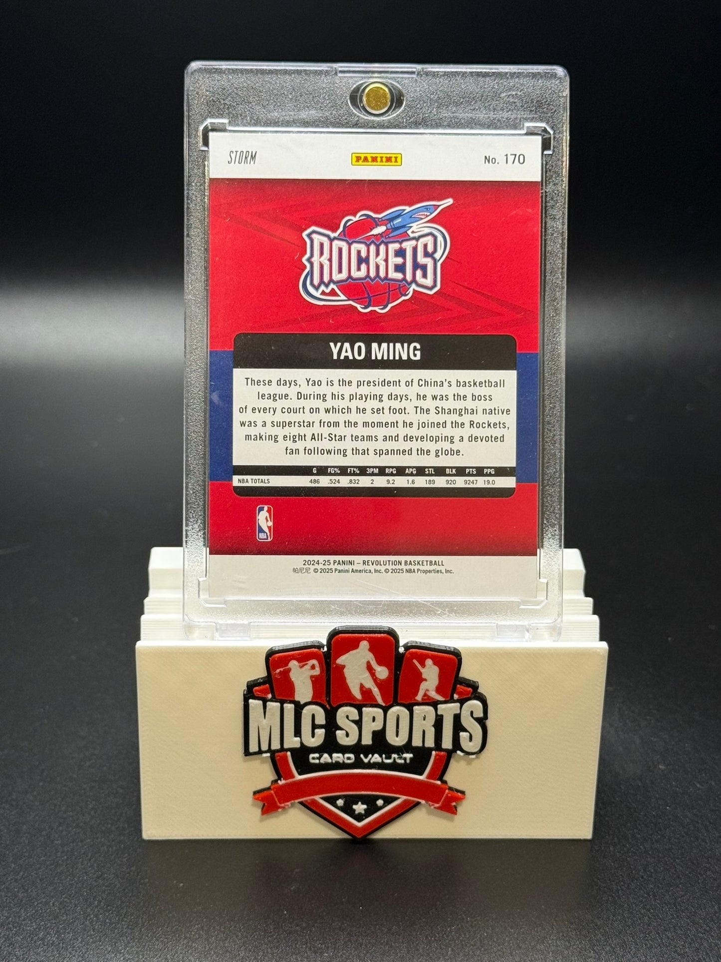 2024-25 Panini Revolution Legends Yao Ming Storm Parallel Rockets