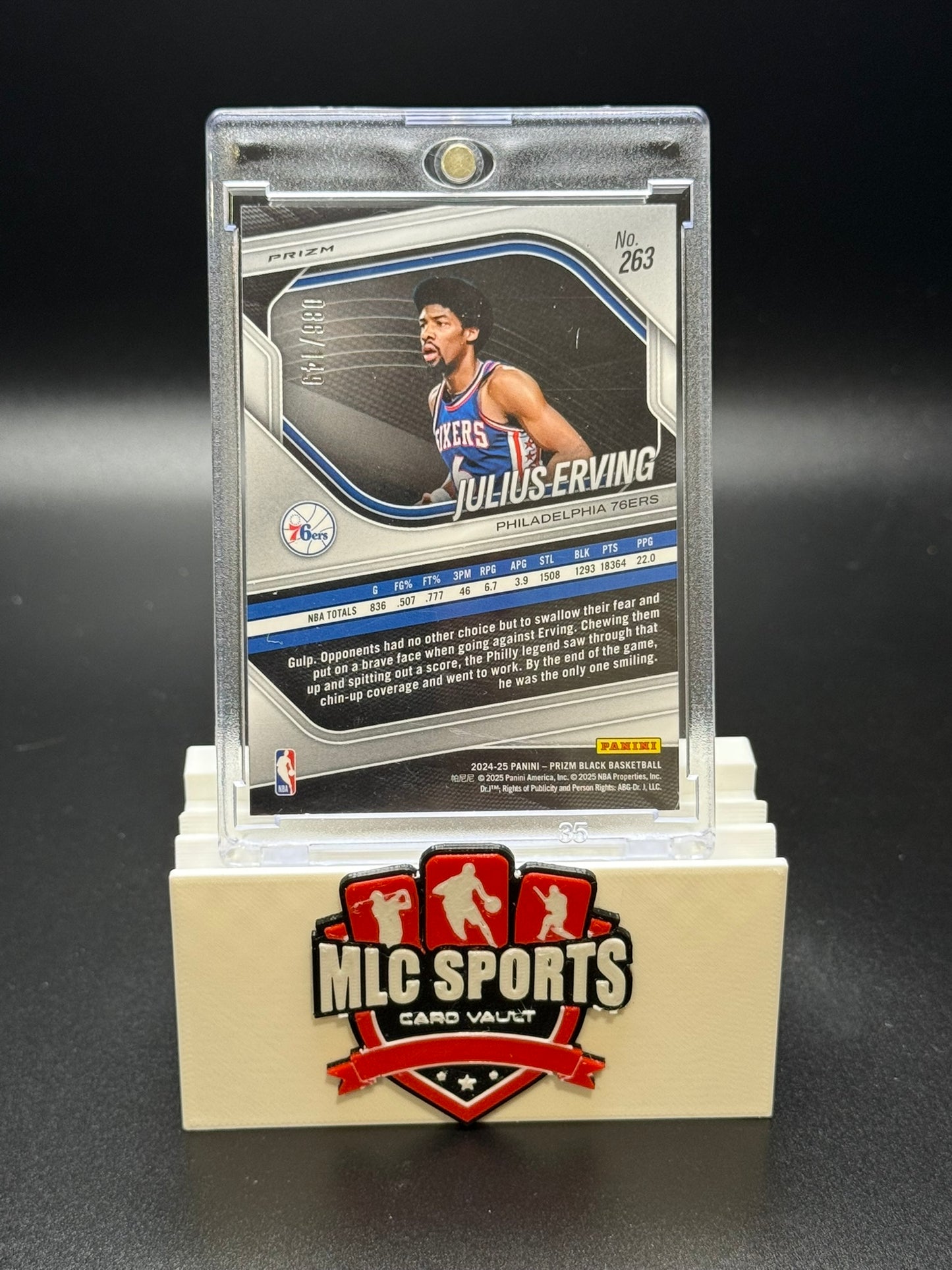 2024-25 Prizm Legends Julius Erving #86/149 Philadelphia 76ers