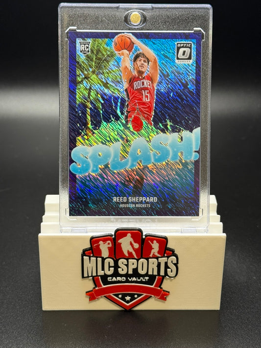 2024-25 Donruss Optic Splash Reed Sheppard Rookie Rockets
