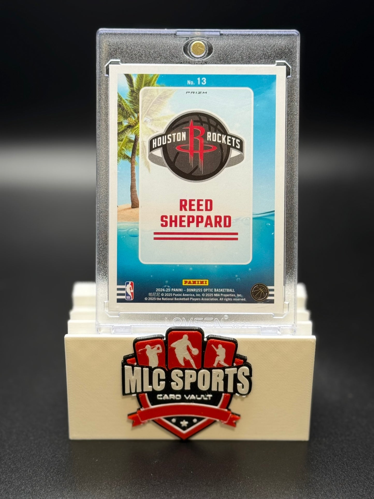 2024-25 Donruss Optic Splash Reed Sheppard Rookie Rockets