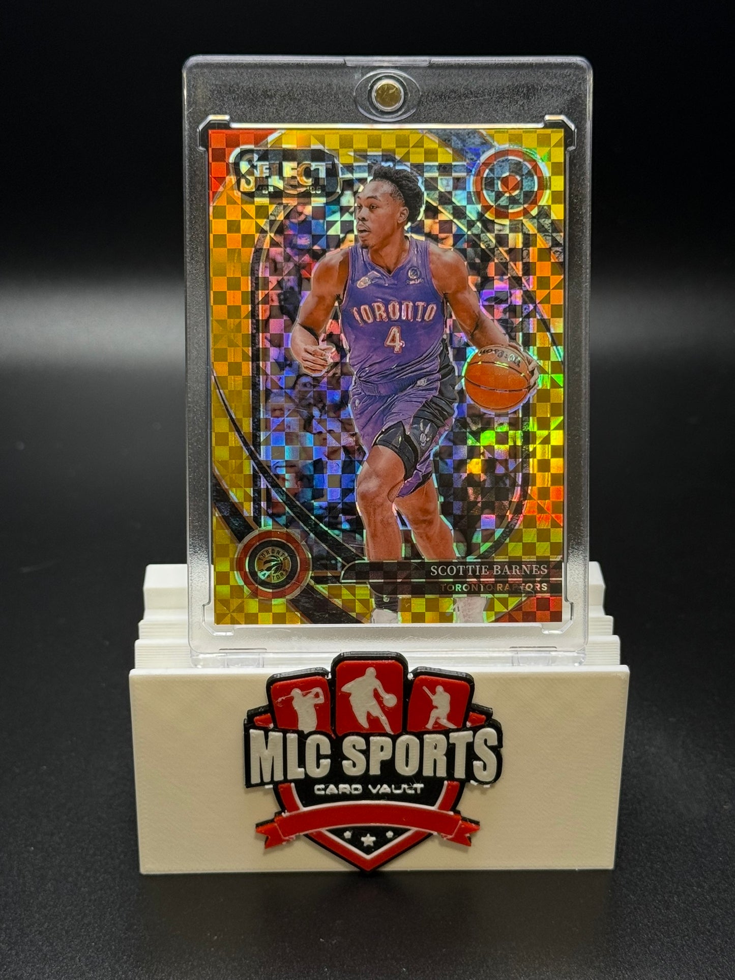 2024-25 Select Gold Prizm #2/10 Scottie Barnes Courtside Raptors