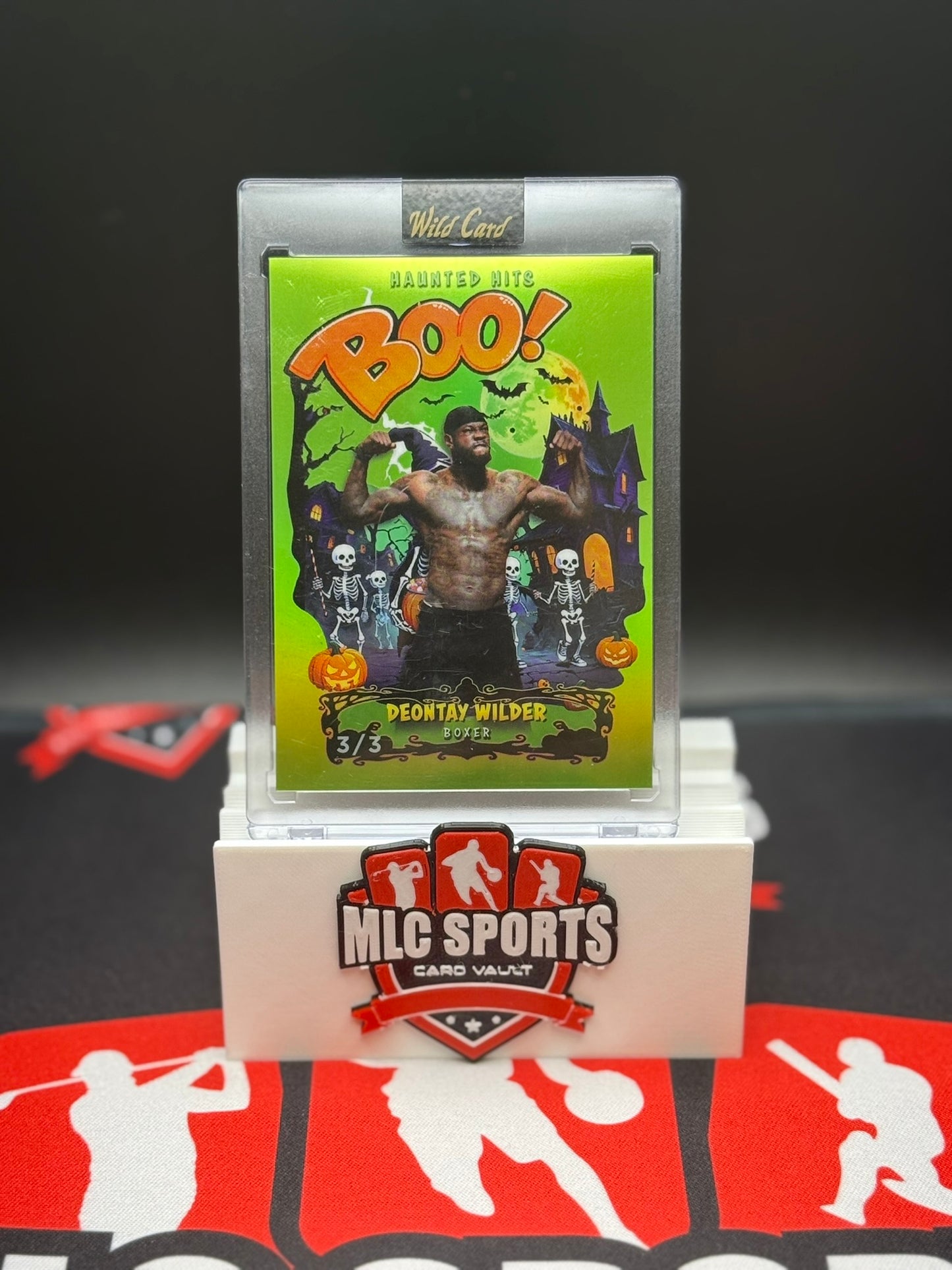 Deontay Wilder Wild Card Haunted Hits Boo! 3/3 Super Short Print