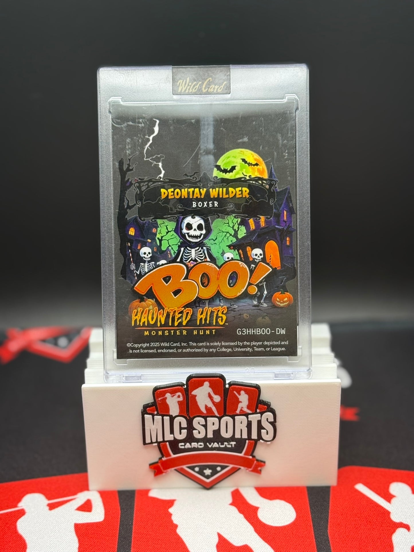 Deontay Wilder Wild Card Haunted Hits Boo! 3/3 Super Short Print