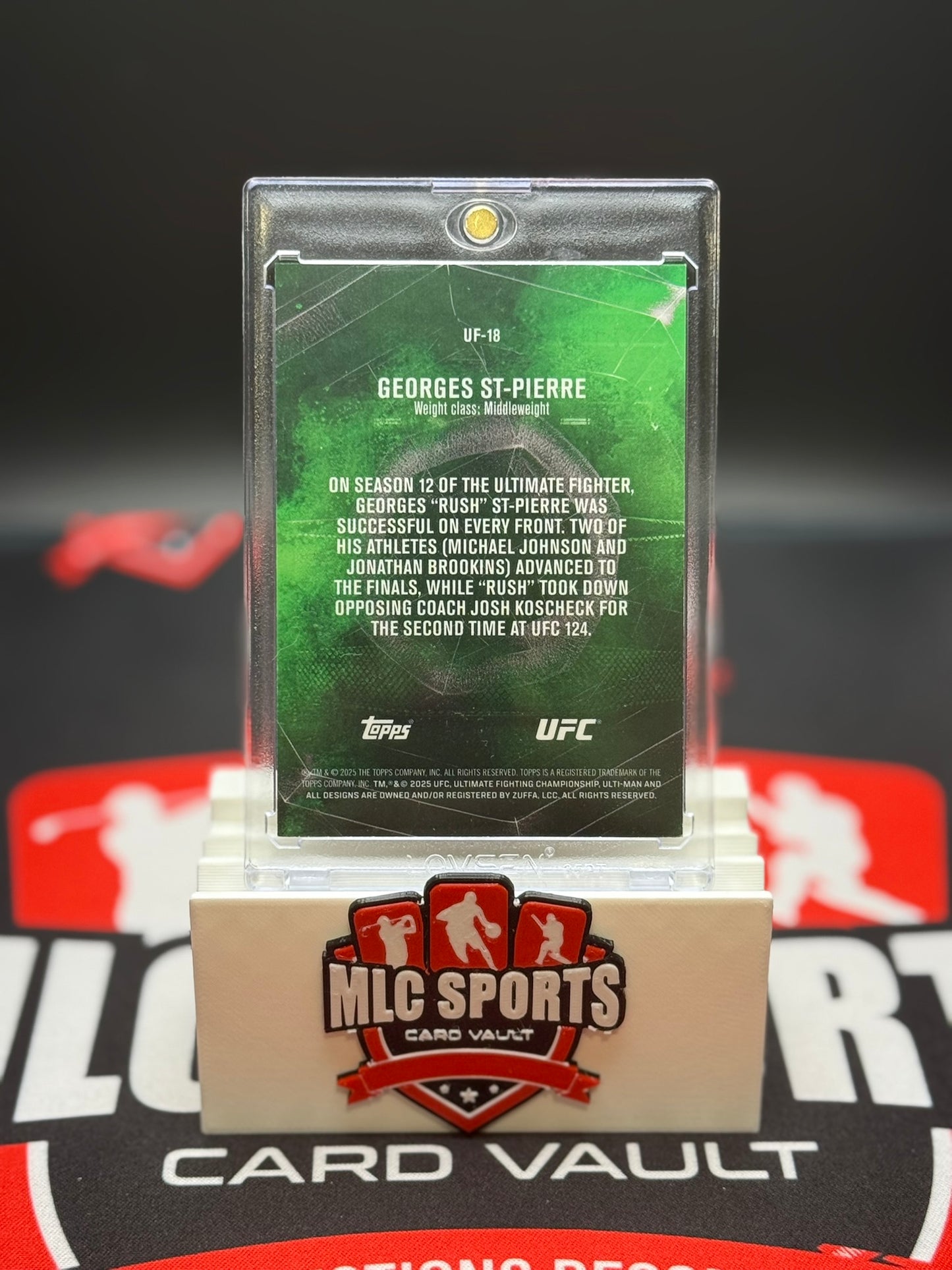 2025 Topps UFC Knockout The Ultimate Fighter Georges St-Pierre