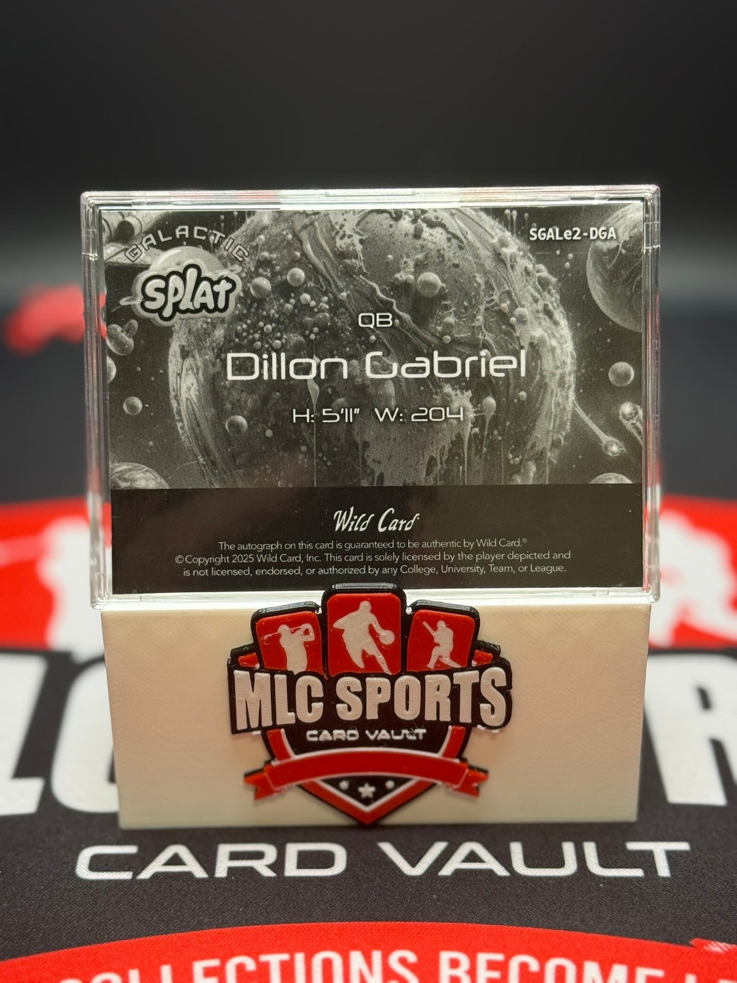 2025 Wild Card Galactic Splat Dillon Gabriel Rookie Auto 1/1