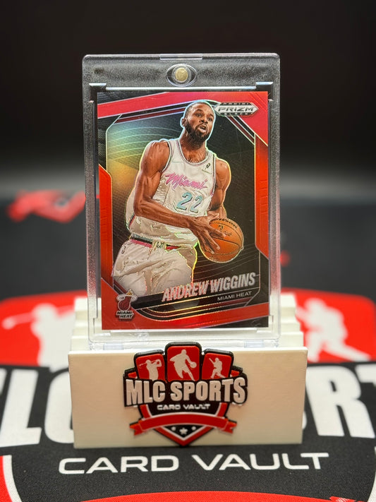 2024-25 Panini Prizm Andrew Wiggins Red /299 #119 Heat