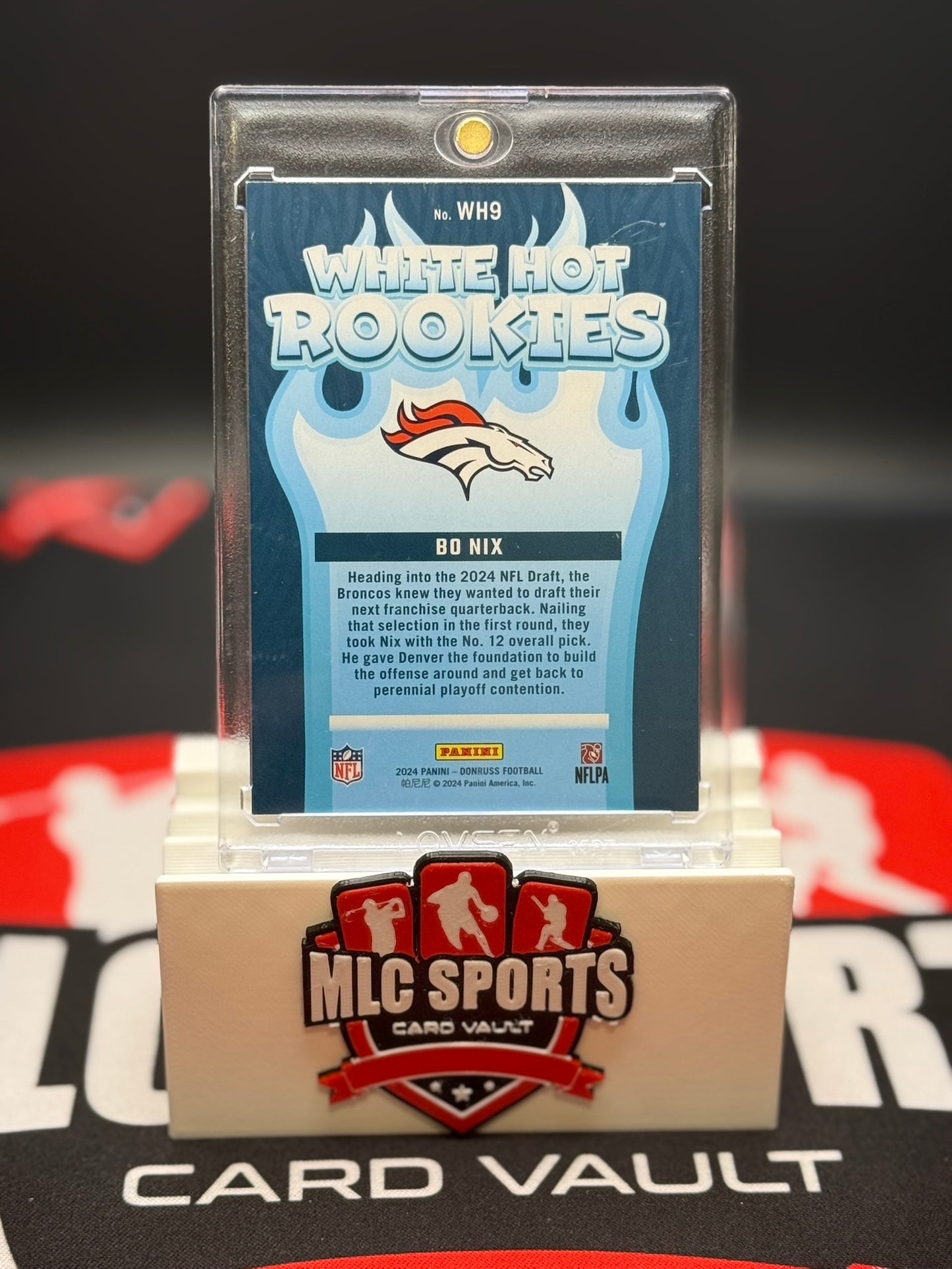 2024 Donruss Bo Nix White Hot Rookies Broncos RC