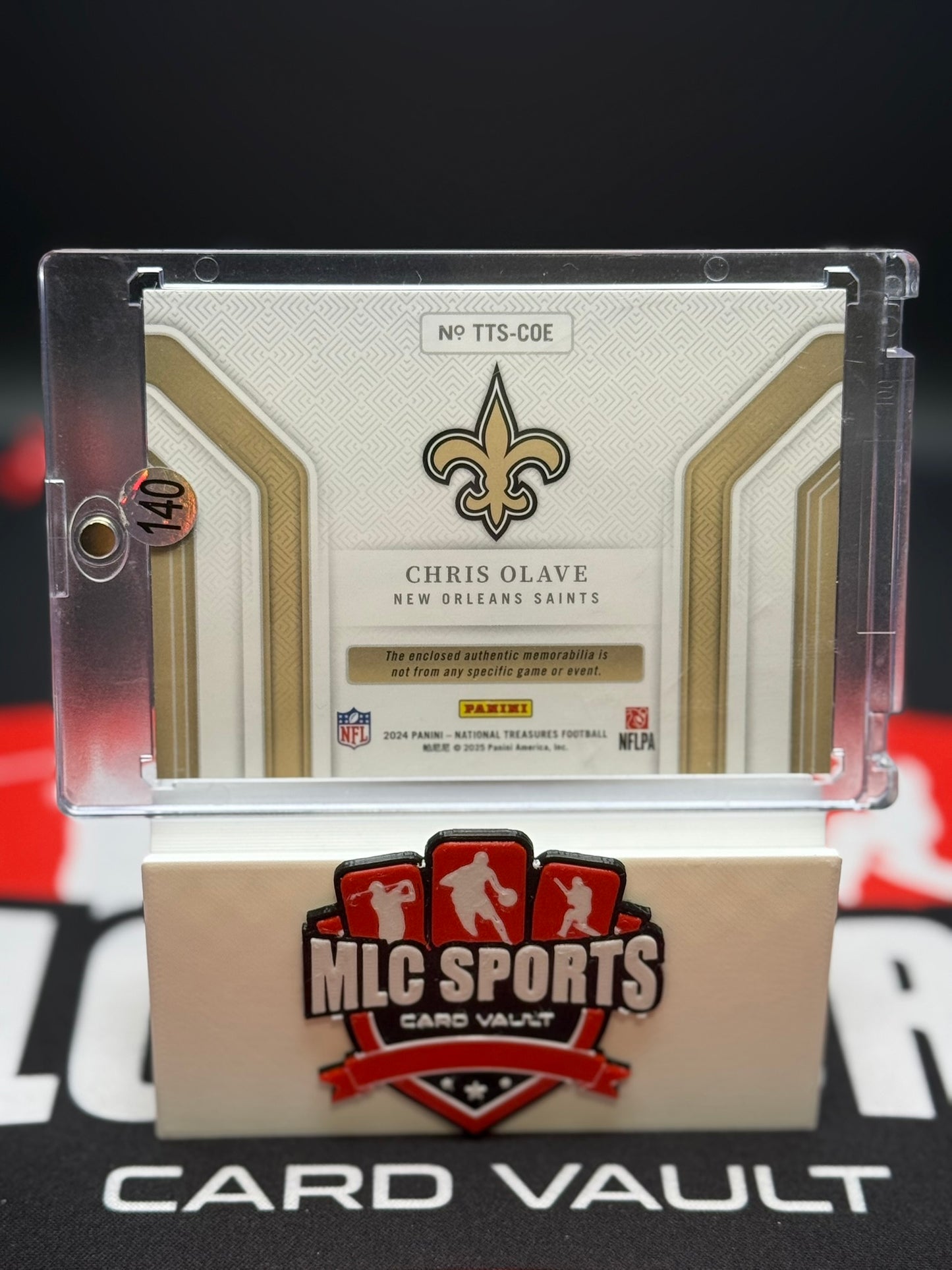 Chris Olave /49 National Treasures Tremendous Treasures Patch