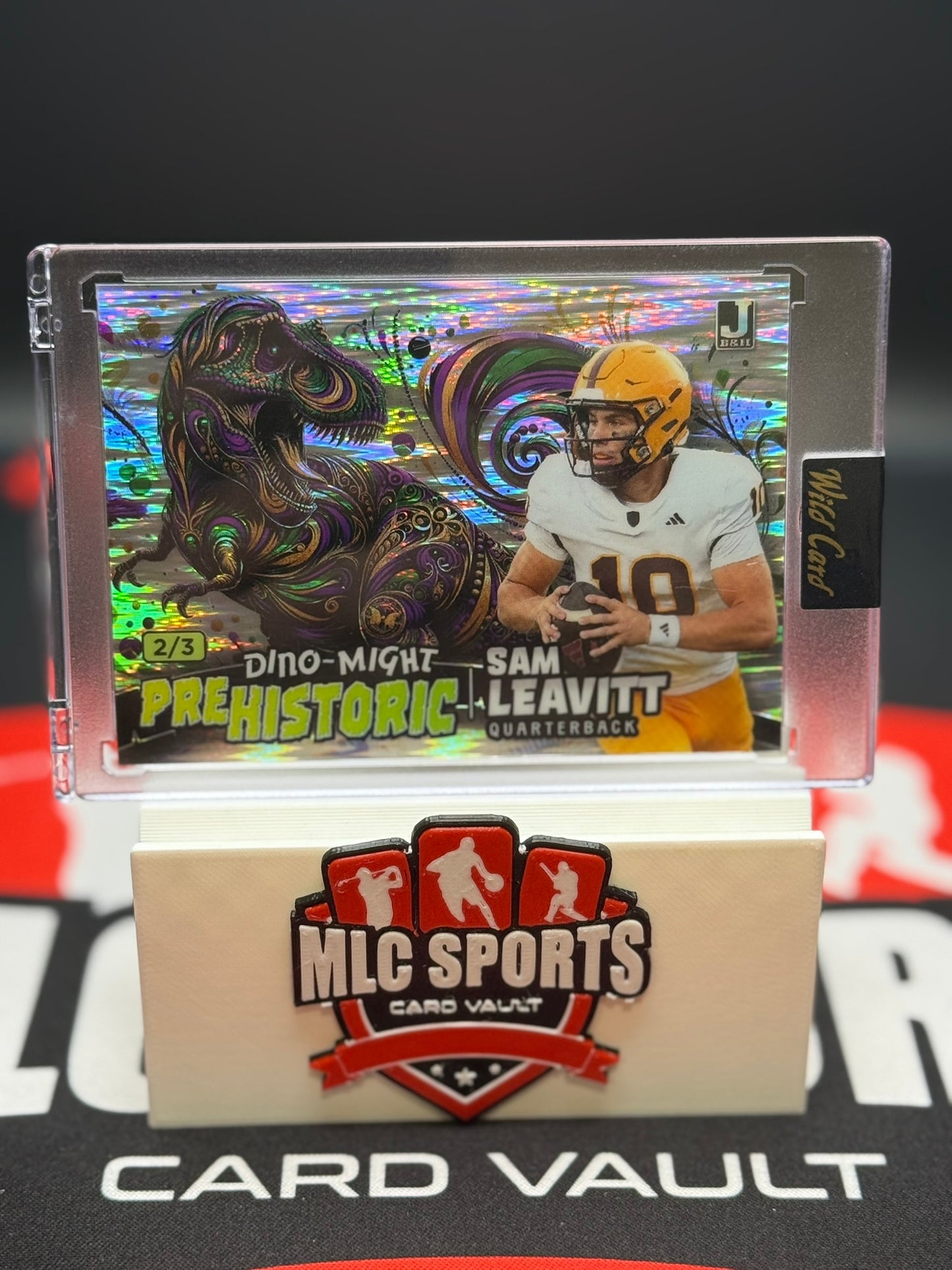 Sam Leavitt 2/3 Wild Card Dino-Might Prehistoric Rookie QB