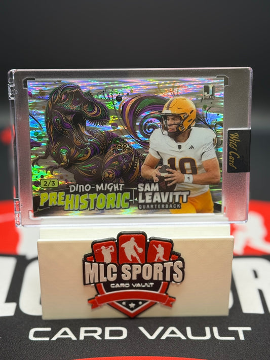 Sam Leavitt 2/3 Wild Card Dino-Might Prehistoric Rookie QB