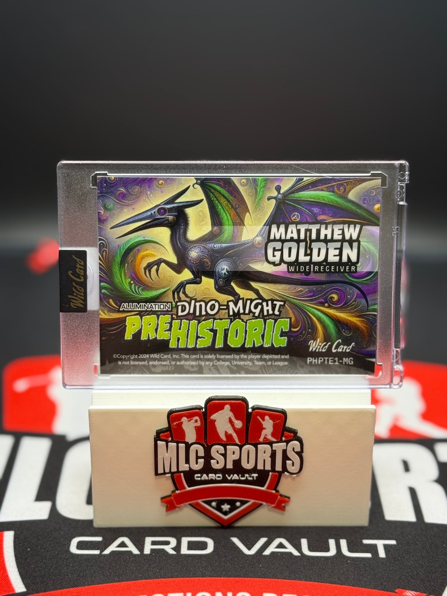 2024 Wild Card Alumination Dino-Might /10 Matthew Golden