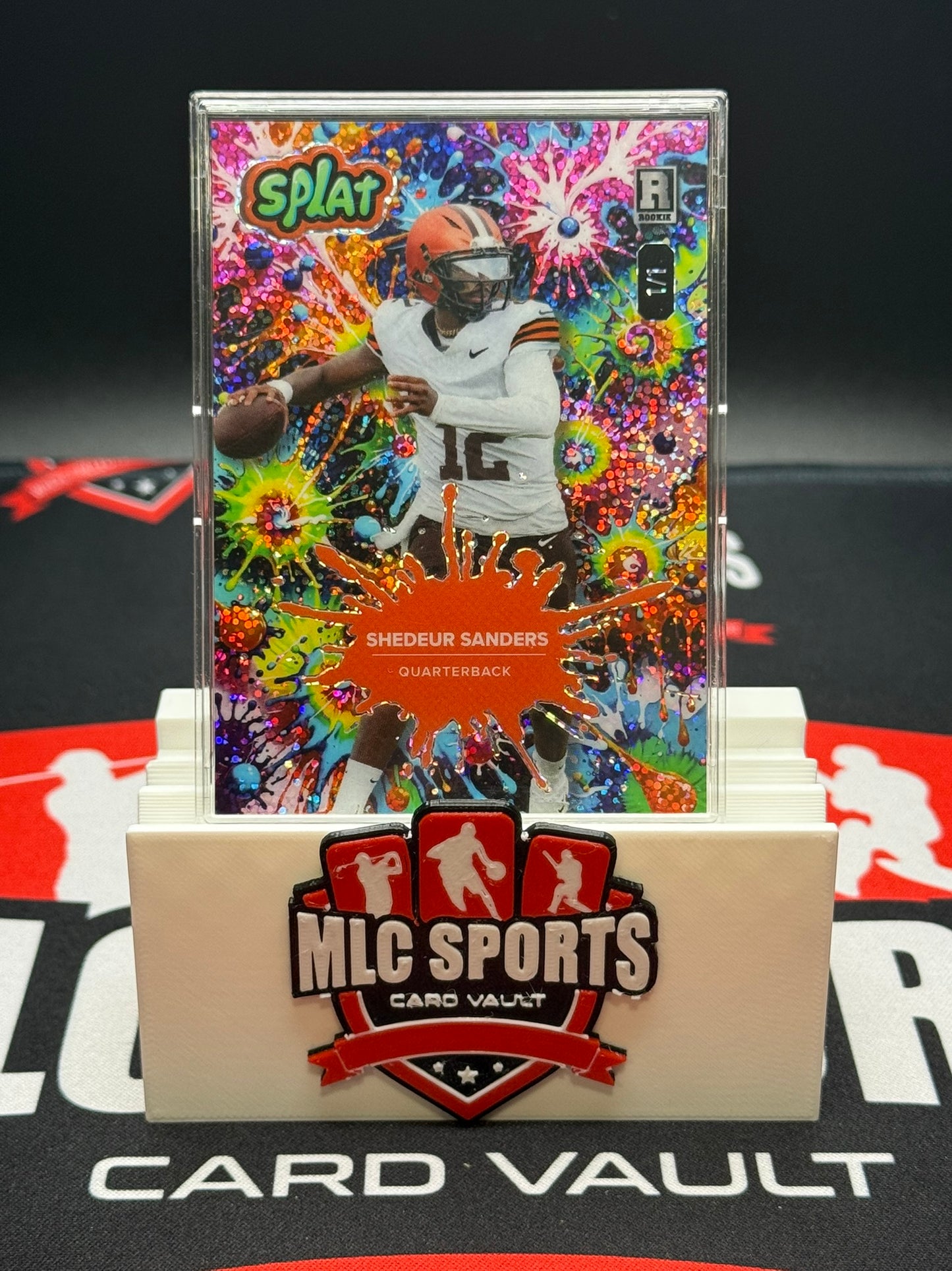 Shedeur Sanders Rookie 1/1 – Wild Card SPLAT Illumination