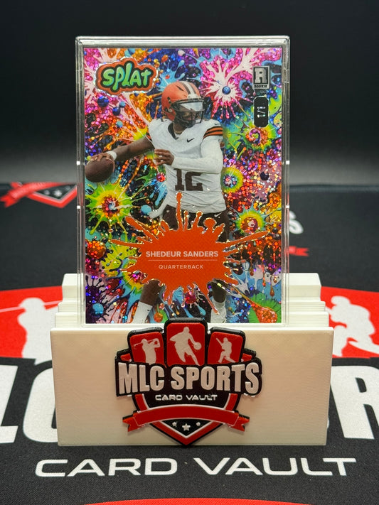 Shedeur Sanders Rookie 1/1 – Wild Card SPLAT Illumination