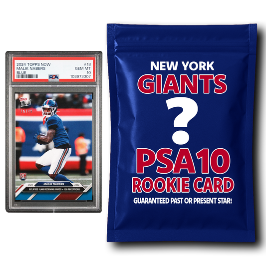 New York Giants PSA 10 Graded Rookie Card Mystery Pack