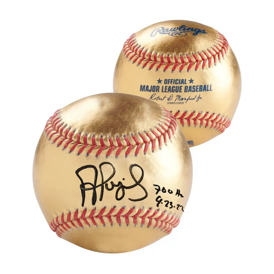 Albert Pujols Gold Signed Baseball with Inscription - Beckett Authentication - Baseball Memorabilia