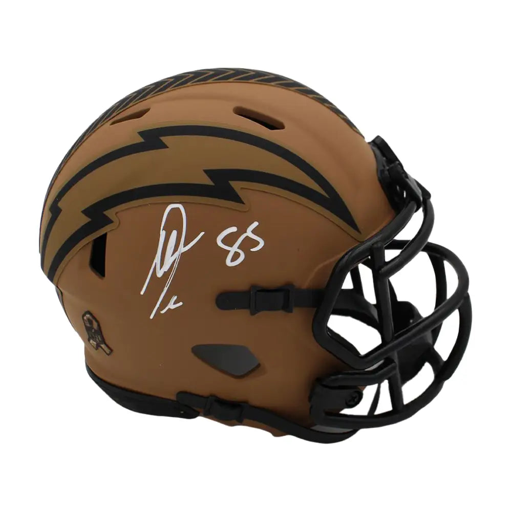 Antonio Gates Autographed Salute To Service Mini Helmet - Football Memorabilia