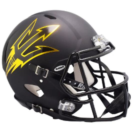 Arizona State Sun Devils Full Size Authentic Speed Football Helmet Satin Black- NCAA - Helmets