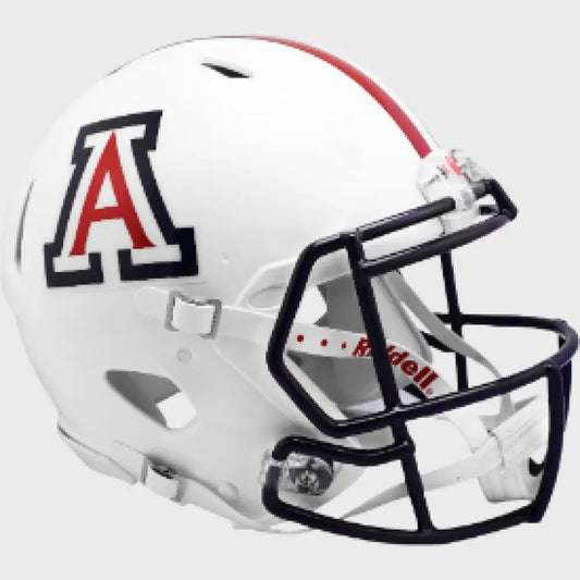 Arizona Wildcats Full Size Authentic Speed Football Helmet Gloss White- NCAA - Helmets