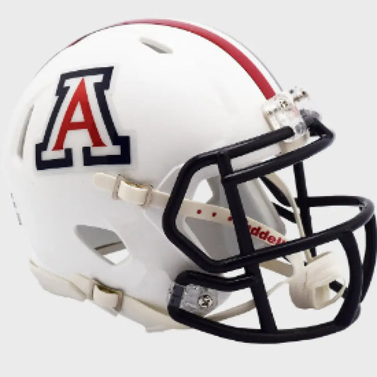Arizona Wildcats NCAA Mini Speed Football Helmet Gloss White - NCAA - Helmets