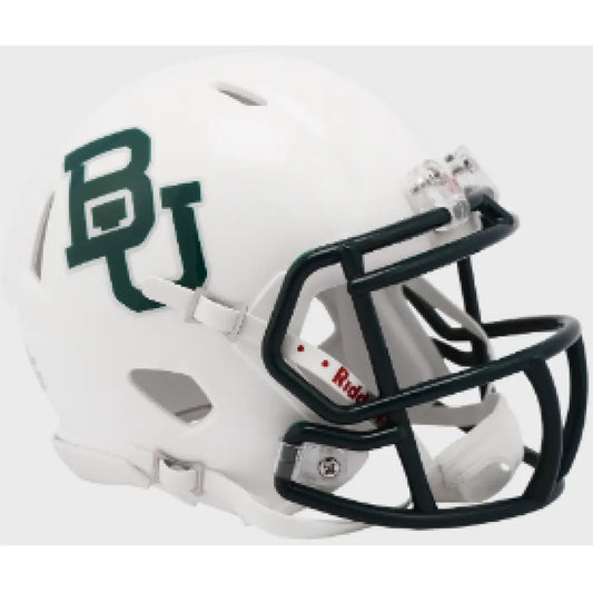 Baylor Bears NCAA Mini Speed Football Helmet White Metallic - NCAA - Helmets
