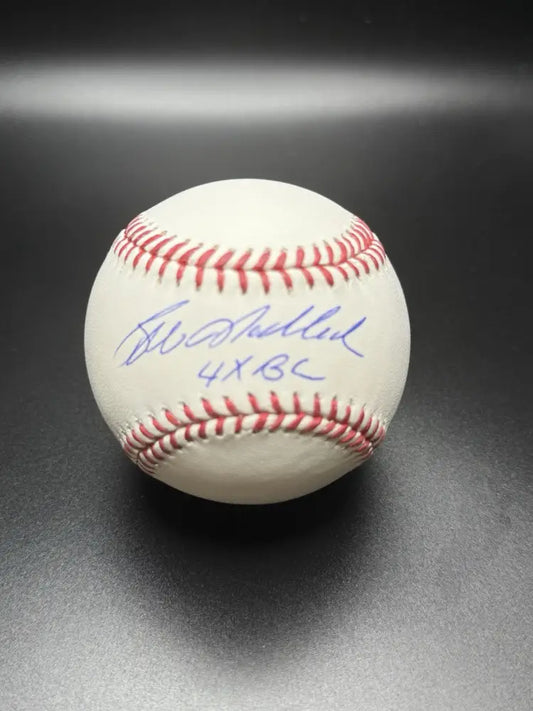 Bill Madlock Autographed MLB Baseball “4X BC” Inscribed w/ COA