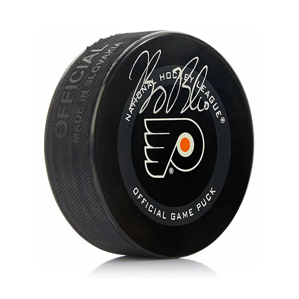Bobby Brink Autographed Philadelphia Flyers 2021 Hockey Game Model Puck - Hockey Memorabilia