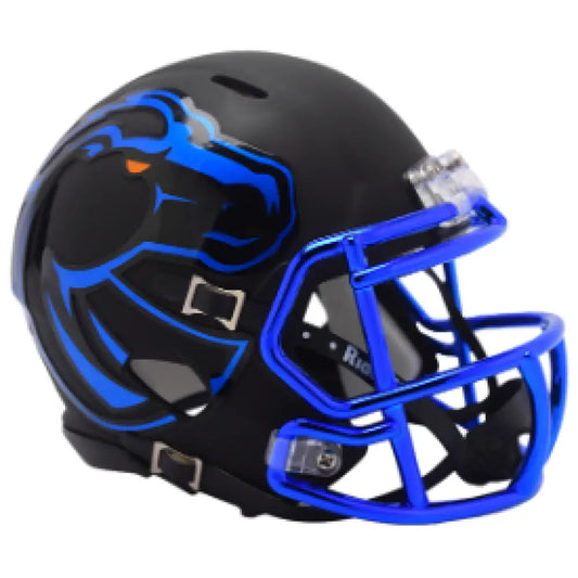 Boise State Broncos NCAA Mini Speed Football Helmet Matte Black - NCAA - Helmets