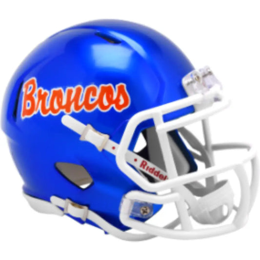 Boise State Broncos NCAA Mini Speed Football Helmet Script - NCAA - Helmets