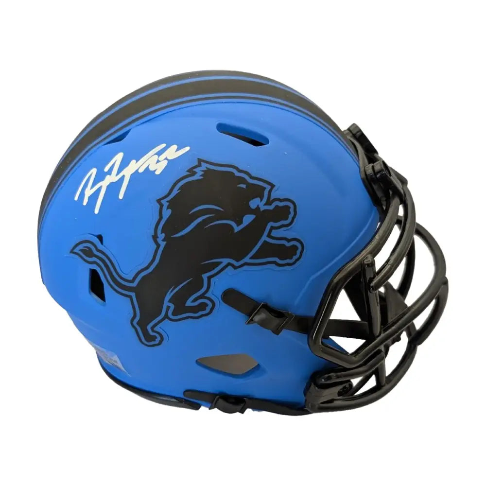 Brian Branch Autographed Detroit Lions Rave Riddell Mini Helmet - Football Memorabilia