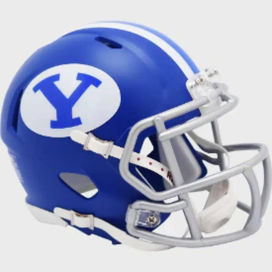 Brigham Young Cougars (BYU) NCAA Mini Speed Football Helmet Satin Royal- NCAA - Helmets
