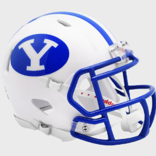 Brigham Young Cougars (BYU) NCAA Mini Speed Football Helmet White - NCAA - Helmets