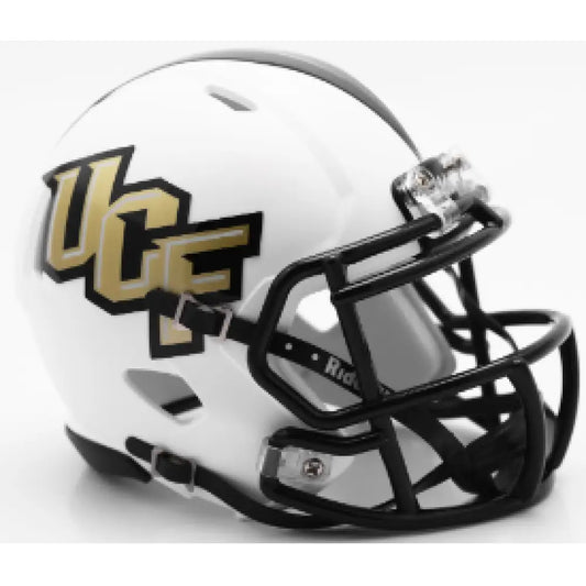 Central Florida Golden Knights NCAA Mini Speed Football Helmet Matte White - NCAA - Helmets