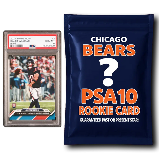 Chicago Bears PSA 10 Graded Rookie Card Mystery Pack - Football Mystery