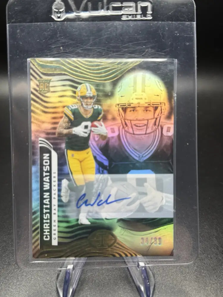 Christian Watson RC Auto 34/99 2022 Panini Illusions Rookie Packers