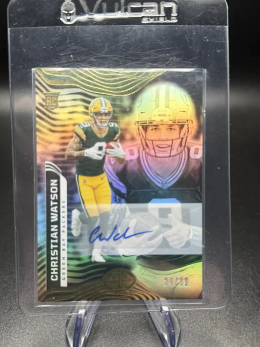 Christian Watson RC Auto 34/99 2022 Panini Illusions Rookie Packers