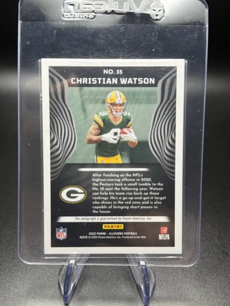 Christian Watson RC Auto 34/99 2022 Panini Illusions Rookie Packers