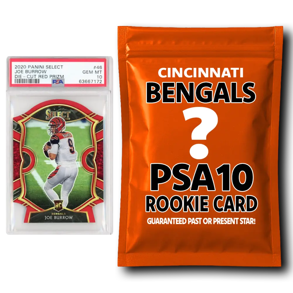 Cincinnati Bengals PSA 10 Graded Rookie Card Mystery Pack - Football Mystery