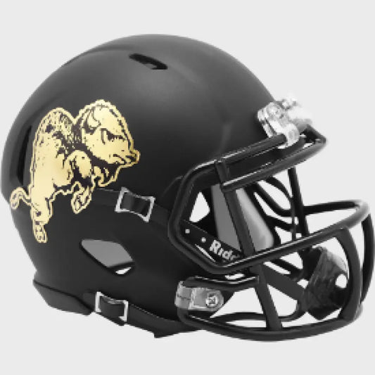 Colorado Buffaloes NCAA Mini Speed Football Helmet Chrome Buffalo- NCAA - Helmets