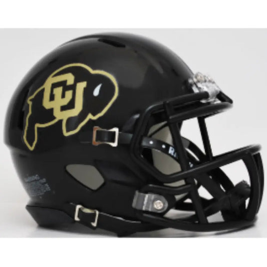 Colorado Buffaloes NCAA Mini Speed Football Helmet Matte Black - NCAA - Helmets