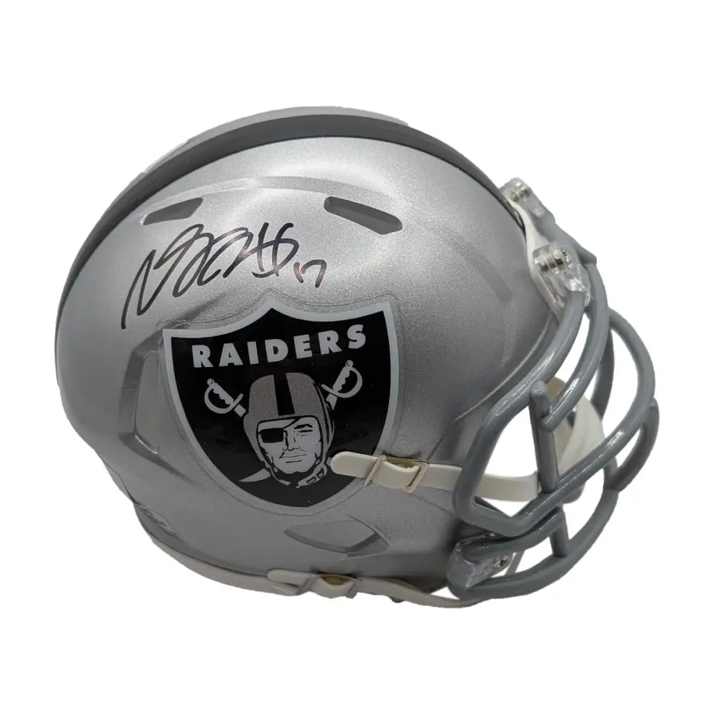 Davante Adams Autographed Las Vegas Raiders Speed Mini Helmet - BAS - Football Memorabilia