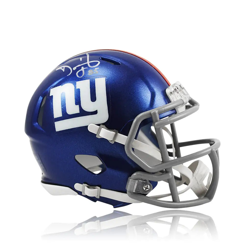 David Tyree New York Giants Autographed NFL Football Mini-Helmet - Football Memorabilia